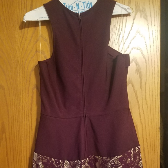 Maroon Lace Dress - Picture 3 of 5